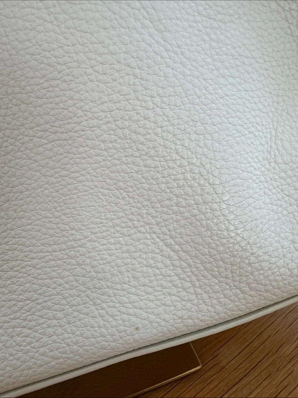 Tory Burch White Leather Chain-Handle Tote with